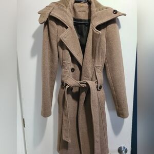 Calvin Klein size 2 women's trench coat wool